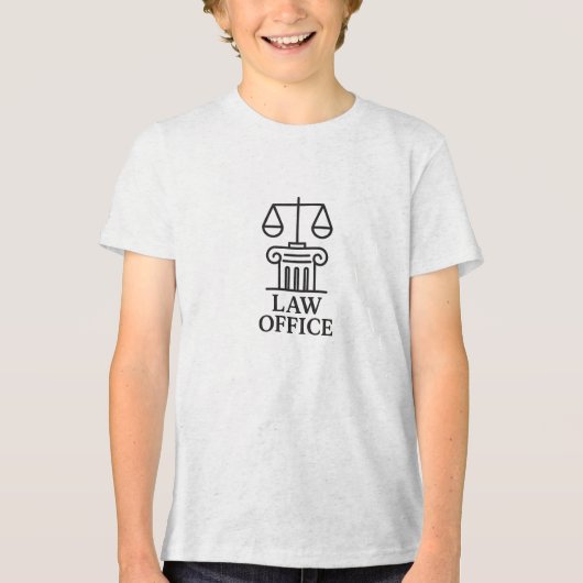 Law エレガント Officeロゴ トライブレンドＴシャツ (正面)