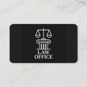Law エレガント Officeロゴ | 弁護士および法律業務 名刺 (裏面)