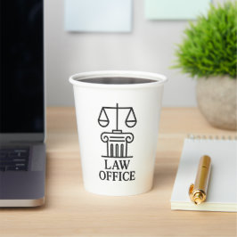 Law エレガント Officeロゴ 紙コップ