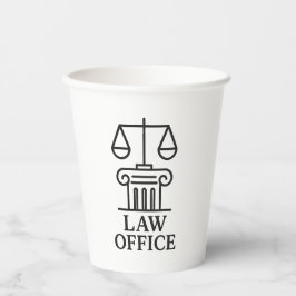 Law エレガント Officeロゴ 紙コップ