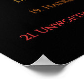 Law Attraction Black Emotion Guidance Scale ポスター (角)