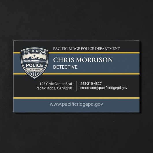 Law Enforcement Officer Business Card 名刺