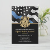 Law Enforcement Officer Police Academy Graduation 招待状 (スタンド正面)