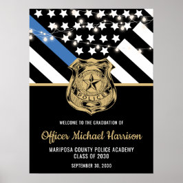 Law Enforcement Officer Police Graduation Welcome ポスター
