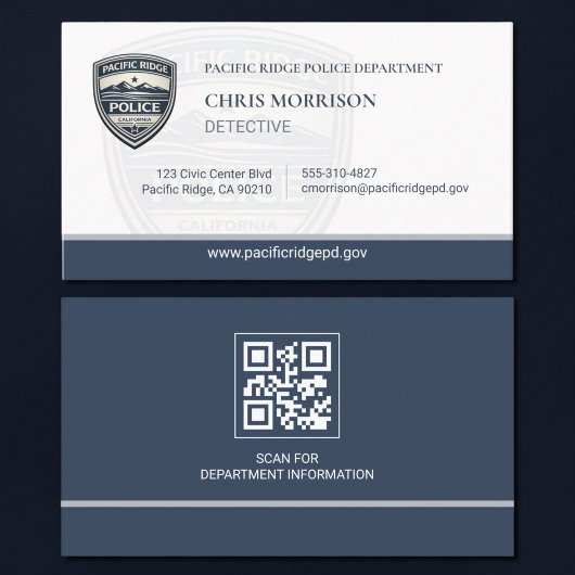 Law Enforcement Officer QR Code Logo  名刺