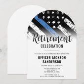 Law Enforcement Police Department Retirement Party 招待状 (正面/裏面)