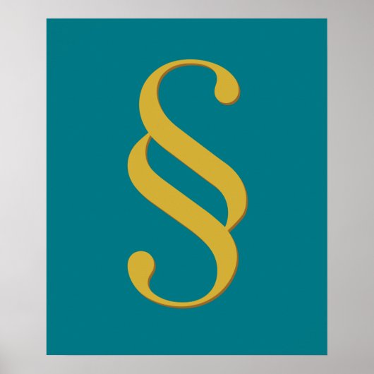 Law Firm Wall Artセクションシンボル ポスター (正面)