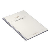 Law Notebook – Minimal Academic Edition ノートブック (右側)