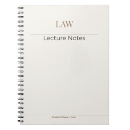 Law Notebook – Minimal Academic Edition ノートブック