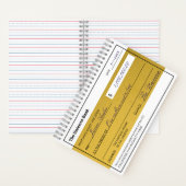 Law of Attraction Elegant Gold Abundance Check ノートブック (内側)