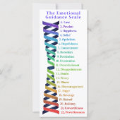 Law of Attraction Emotion Guidance Scale Bookmark (正面)