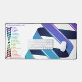 Law of Attraction Emotional Guidance Chart デスクマット (キーボード&マウス)