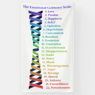 Law of Attraction Emotional Guidance Chart 横断幕
