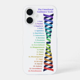 Law of Attraction Emotional Guidance Chart iPhone 16ケース