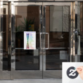 Law of Attraction Emotional Guidance Scale Chart ウィンドウサイン (オフィスドア)