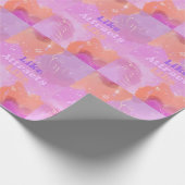 Law of Attraction Motivational Inspirational Pink ラッピングペーパー (角)