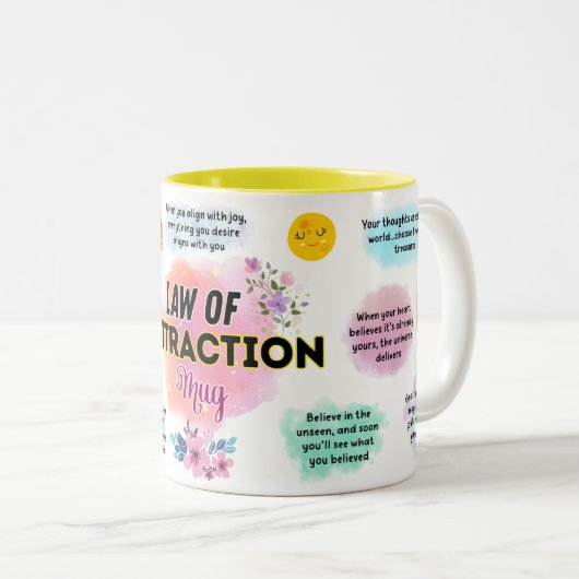 Law Of Attraction Mug ツートーンマグカップ (正面右)