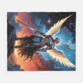 Law of Heaven Archangel Michael フリースブランケット (正面(横))