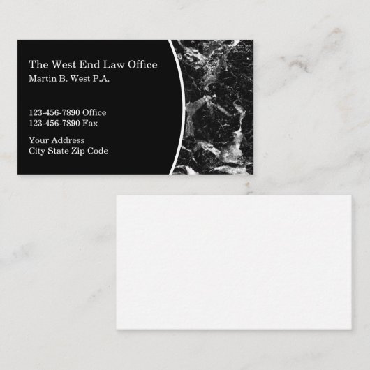 Law Office Attorney Classy  名刺 (正面/裏面)