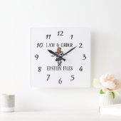 Law & Order Clock スクエア壁時計 (ホーム)