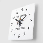 Law & Order Clock スクエア壁時計 (傾斜)
