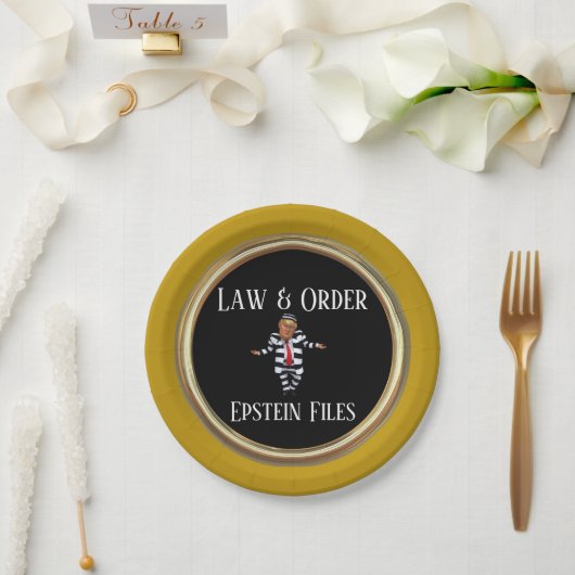 Law & Order Paper Plate ペーパープレート (ウェディング)