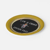 Law & Order Paper Plate ペーパープレート (アングル)