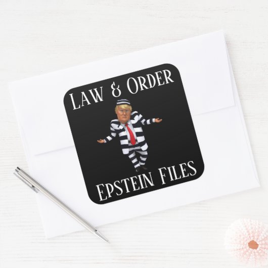 Law & Order Sticker スクエアシール (封筒)