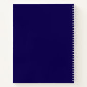 LAW Phonetic Alphabet – Navy Blue Spiral Notebook ノートブック (裏面)