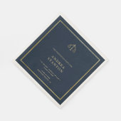 Law School Graduation Gold Photo Party Elegant スタンダードランチョンナプキン (角)