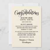 Law School Graduation Invitation 招待状 (裏面)