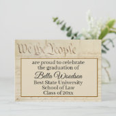 Law School Paralegal Graduation Invitation Party 案内状 (スタンド正面)