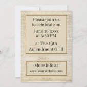 Law School Paralegal Graduation Invitation Party 案内状 (裏面)