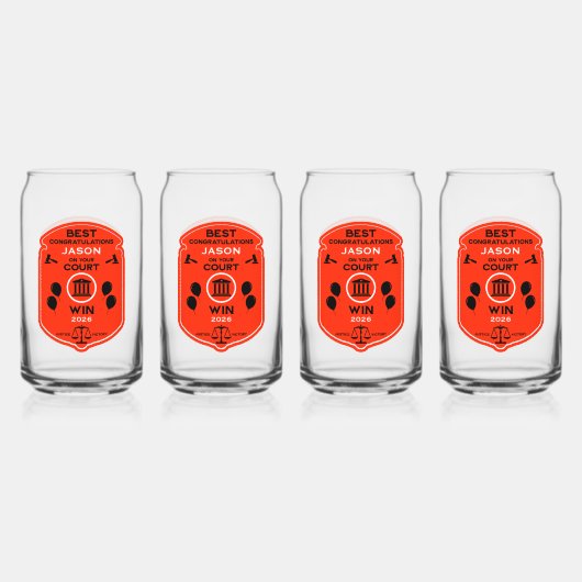 Law Victoryお祝いギフト ガラス缶 (正面)