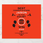 Law Victoryお祝いギフト スパークリングワインラベル (シングルラベル)