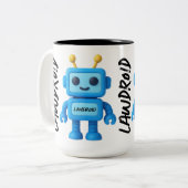 LawDroid Robot Mug ツートーンマグカップ (正面左)