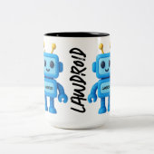 LawDroid Robot Mug ツートーンマグカップ (中央)