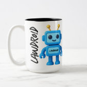 LawDroid Robot Mug ツートーンマグカップ (左)