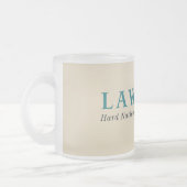 Lawfareの曇らされたガラスのマグ フロストグラスマグカップ (左)