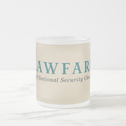 Lawfareの曇らされたガラスのマグ フロストグラスマグカップ (中央)