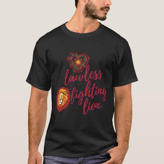 Lawless fighting lion tシャツ (正面)