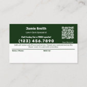 Lawn 気に Service Logo Thank You 紹介カード (裏面)