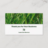 Lawn 気に Service Logo Thank You 紹介カード (正面)