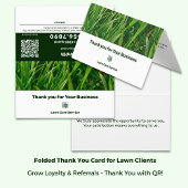 Lawn 気に Thank Thank You Referral Card with Logo