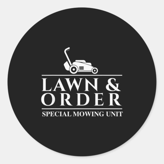 Lawn & Order Special Mowing Unit - Gardening L ラウンドシール (正面)