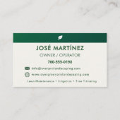 Lawn and Garden Professional 名刺 (裏面)