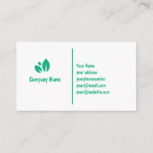 Lawn and Landscaping Business Card Template 名刺 (裏面)