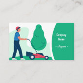 Lawn and Landscaping Business Card Template 名刺 (正面)