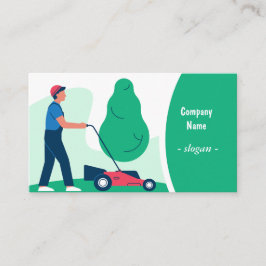 Lawn and Landscaping Business Card Template 名刺