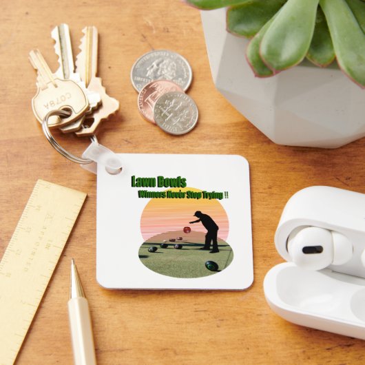 Lawn Bowl受賞者のデザイン、キーリング キーホルダー (デスク)